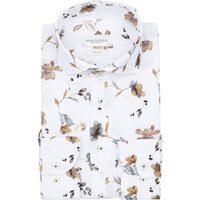 Profuomo Twill Shirt Flower White Multicolour Beige size 39