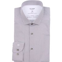 OLYMP Shirt Level 5 24/Seven Print Blue size 38