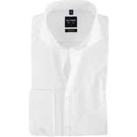 Olymp Level Five Shirt Wit Body-Fit Double Cuff White size 41
