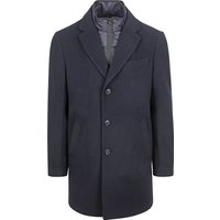 Suitable Coat Wool Twill Navy Blue Dark Blue size 46