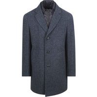 Suitable Coat Wool Twill Dark Blue Dark Blue size 50