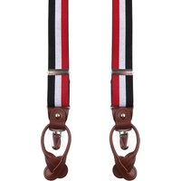 Suitable Luxe Suspenders Blue Dark Blue Red White