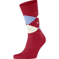 Burlington Manchester Socks Checkered 8049 Red size 40-46