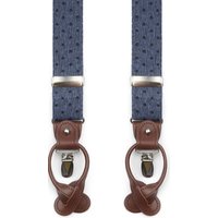 Suitable Luxe Suspenders Denim Dots Blue Dark Blue