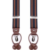 Suitable Luxe Suspenders Stripe Navy Blue Dark Blue Multicolour