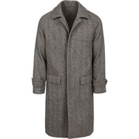 Suitable Coat Longsaddle Herringbone Brown size 52