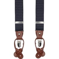 Suitable Luxe Suspenders Navy Dots Blue Dark Blue