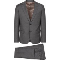 Suitable Sharkskin Suit Wool Taupe Brown size 98