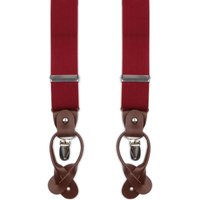 Suitable Luxe Suspenders Bordeaux Red Burgundy