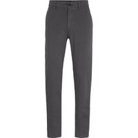 BOSS Satin Chino Anthracite Dark Grey Grey size W 36