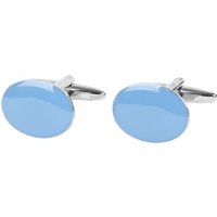 Cufflinks Light Oval NR100 Light blue Blue