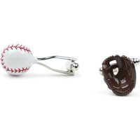 Cufflinks Baseball Silver Multicolour