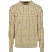 Tommy Hilfiger Pullover Cable Sandalwood - Größe XXL
