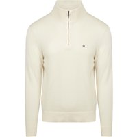 Tommy Hilfiger Half Zip Pullover Essential Creme - Größe XXL
