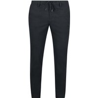 Alberto Hose Jump Flanell Herringbone Navy - Größe W 36 - L 32