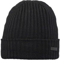 Barts Beanie Mütze Wilbert Turnup Schwarz -