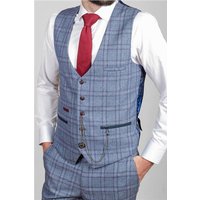 Click to view product details and reviews for Marc Darcy Slim Fit Blue Abbot Tweed Waistcoat. Click to view product details and reviews for Marc Darcy Slim Fit Blue Abbot Tweed Waistcoat.