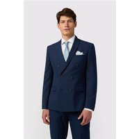 Limehaus Slim Fit Blue Double Breasted Men's Suit Jacket