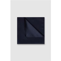 Suit Direct Limehaus Navy Blue Plain Pocket Square 0 Navy Blue