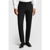 Limehaus Slim Fit Black Stretch Men's Suit Trousers