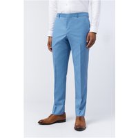 Ted Baker Slim Fit Tilson Airforce Blue Sharkskin Men's Suit Trousers