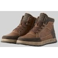 TOM TAILOR Herren Wasserdichte Stiefeletten mit Fütterung, braun, Uni, Gr. 41