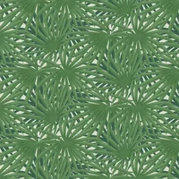 A.S. Creation Tropical Jungle Forest Leaf Leaves Textured Metallic Vinyl Wallpaper in Green