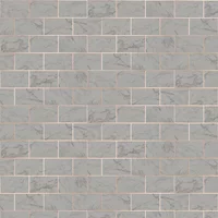 Crown Wallpapers 3D Effect Brick Tile Wallpaper Charcoal Marble Rose Gold Metallic Vinyl Crown, Grey