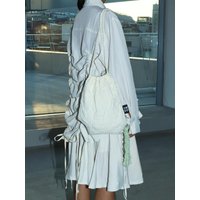 Flower Quilted String Backpack