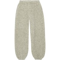 Boucle Wide Jogger Pants (Cream)
