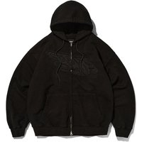 Relaxed SUADE Zip Up Hoodie