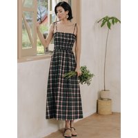 Tartan Check Long Dress