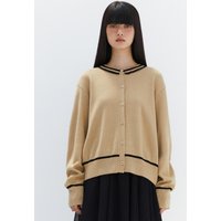 Frill Line Cardigan _ Beige