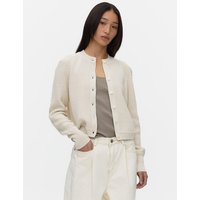 Ribbed Shoulder Cardigan