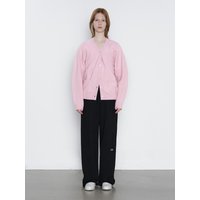 CASH BLENDED KNIT CARDIGAN _ PINK