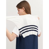 Cotton Modal Stripe Cardigan muffler
