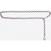 Heart Pendant Bold Chain Belt