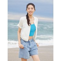 It MICHAA Half Sleeve Zip-Up Jumper ITO6WJP110 (2