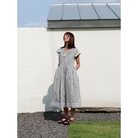 SADIE Shirt Dress - Black&White Stripe