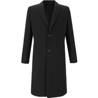Single Breasted Basic Coat (Black)