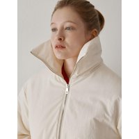 Mid Length Lightweight Padded Jumper White