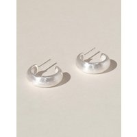 Matt Hoop Earring (silver925)(2color)