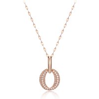 14K Dress Bling Round Necklace