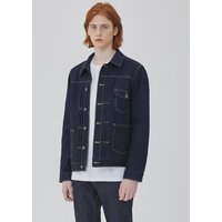 DENIM TWO TUCK POCKET RAW JACKET NAVY