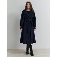 Magnet trench coat (navy)