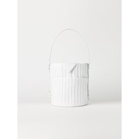 Rose Leather Bucket Bag White