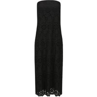 EBONY EYELET TUBE DRESS