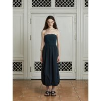 Denim Tube Top Volume Adjustable dress