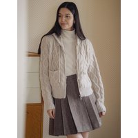 Fisher Twisted Hooded Knit Cardigan