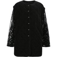 LAYERED PUFFER COAT (BLACK)